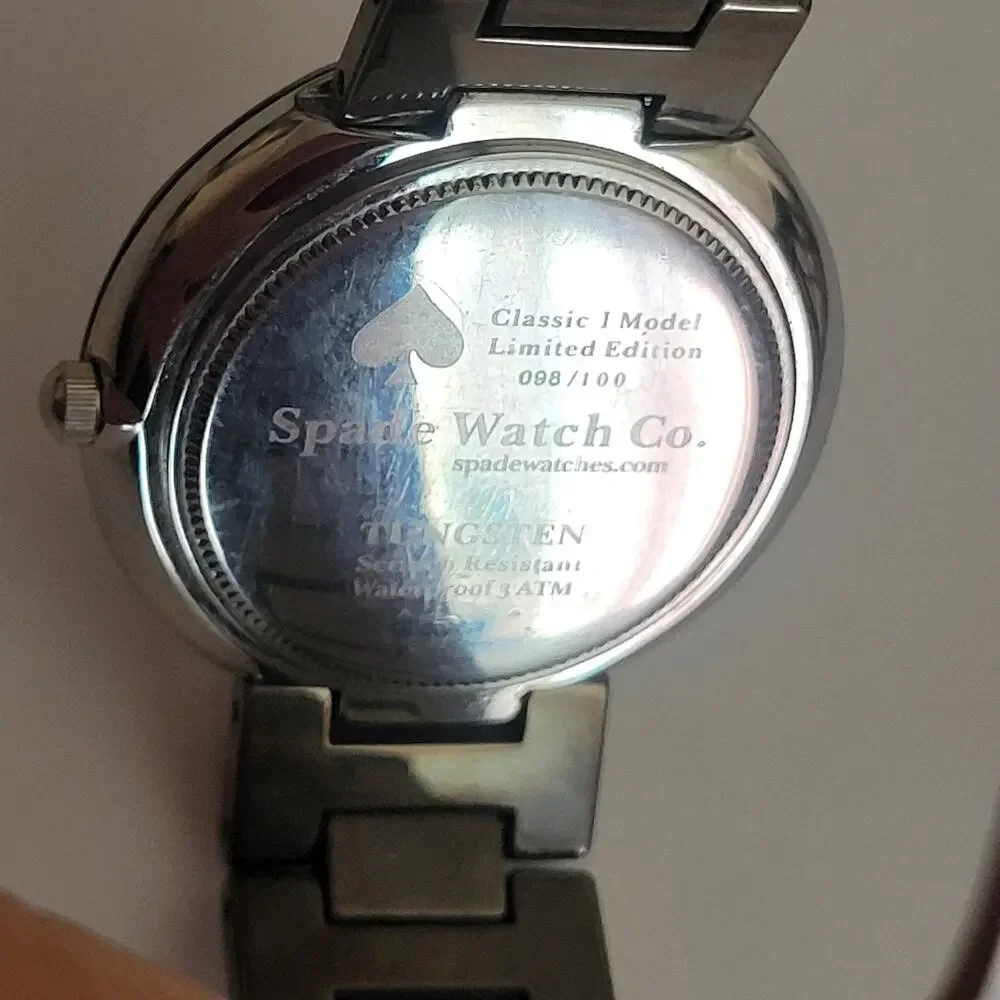 Spade Watch Co. Tungsten Classic I Model Limited Edition 098/100 Sapphire Watch